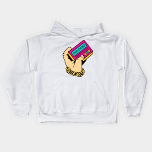 90s pager gold Kids Hoodie